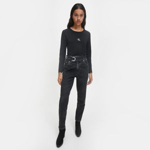 Calvin Klein dámské černé triko s dlouhým rukávem - M (BEH)